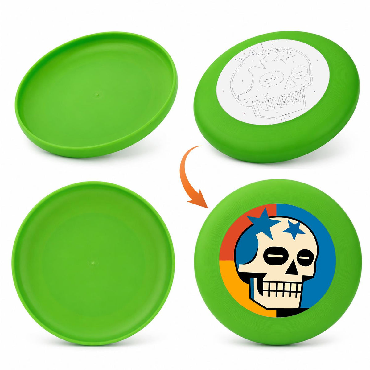 Starry Skull (Paint by Numbers Flying Disc)