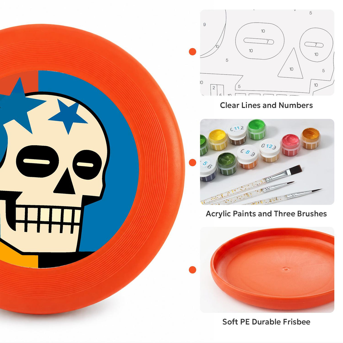 Starry Skull (Paint by Numbers Flying Disc)