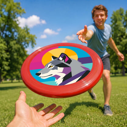 Geometric Wolf (Paint by Numbers Flying Disc)