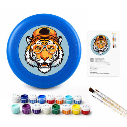 Tiger in a Hat (Paint by Numbers Flying Disc)