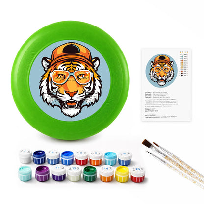 Tiger in a Hat (Paint by Numbers Flying Disc)