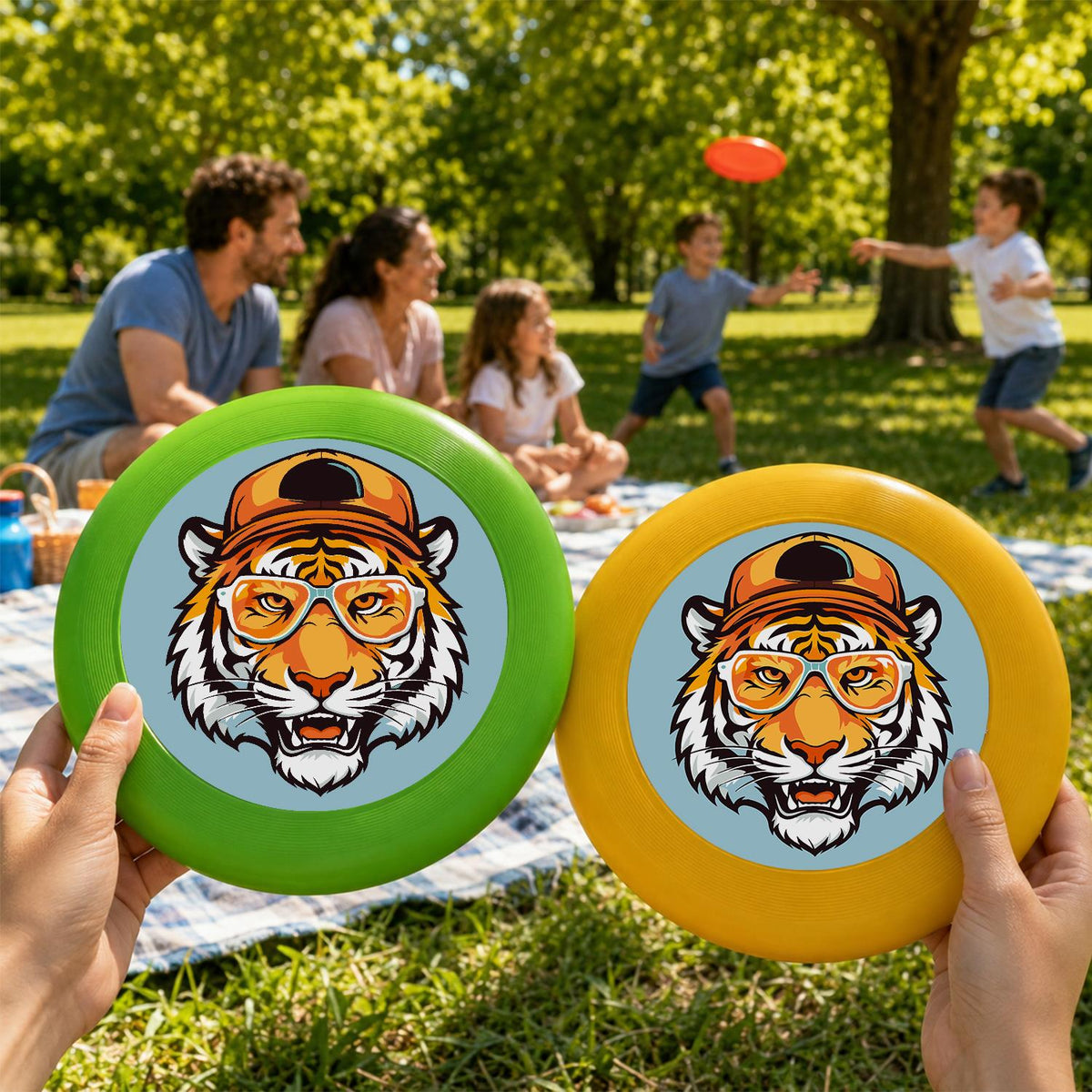 Tiger in a Hat (Paint by Numbers Flying Disc)