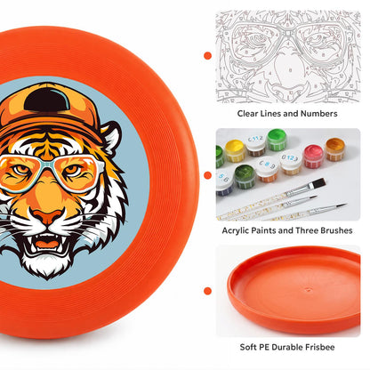 Tiger in a Hat (Paint by Numbers Flying Disc)