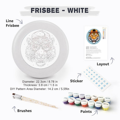 Tiger in a Hat (Paint by Numbers Flying Disc)