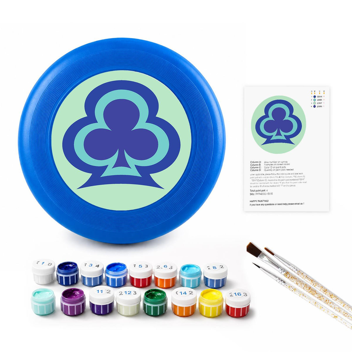 Lucky Clover (Paint by Numbers Flying Disc)