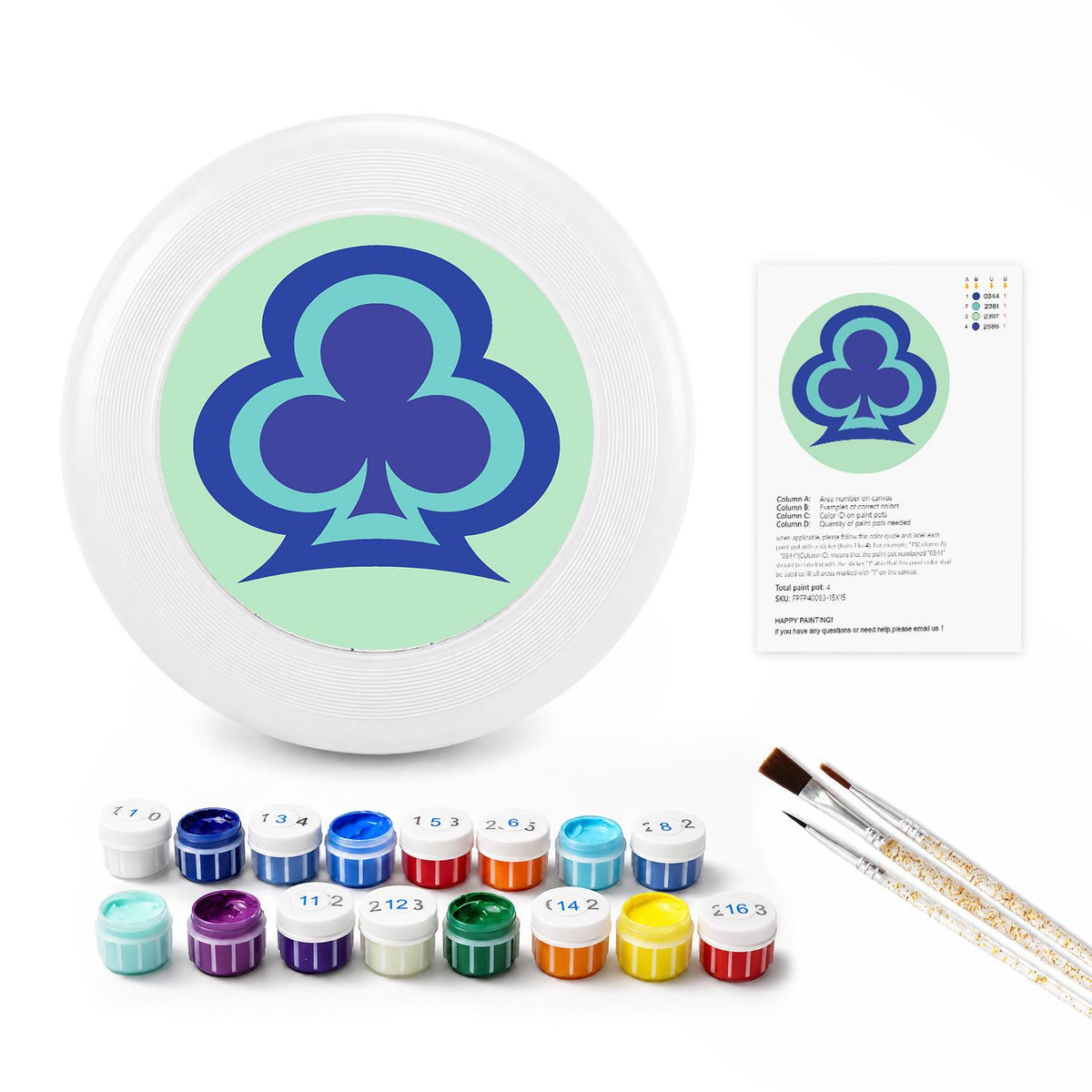 Lucky Clover (Paint by Numbers Flying Disc)
