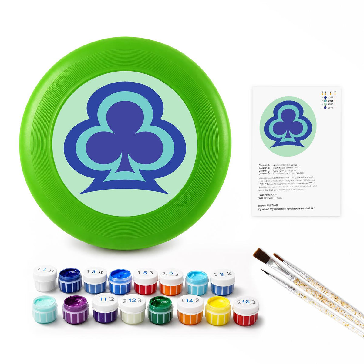 Lucky Clover (Paint by Numbers Flying Disc)