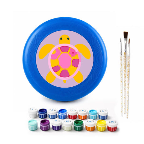 Pink and Yellow Turtle (Paint by Numbers Flying Disc)
