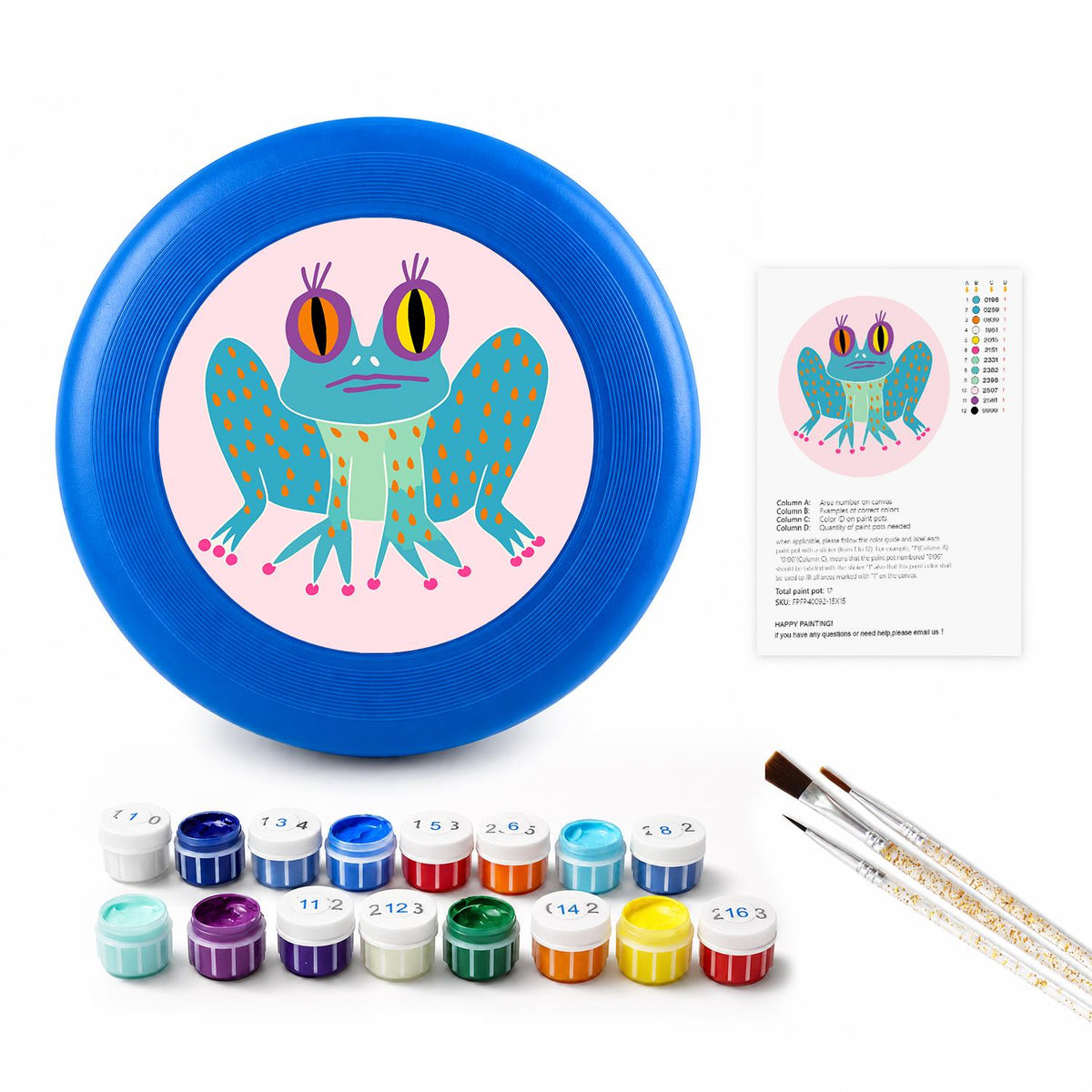 Little Frog Wings (Paint by Numbers Flying Disc)