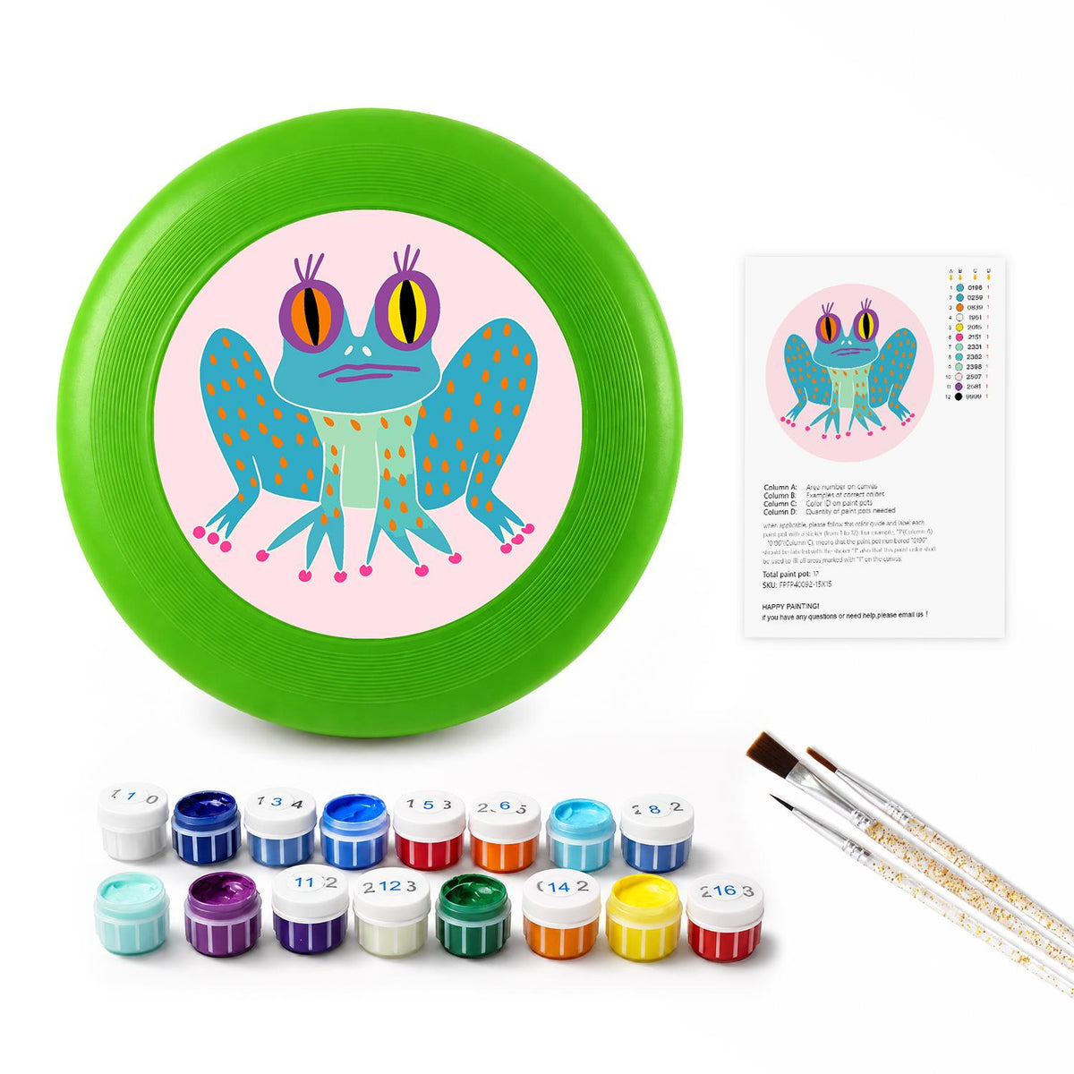 Little Frog Wings (Paint by Numbers Flying Disc)