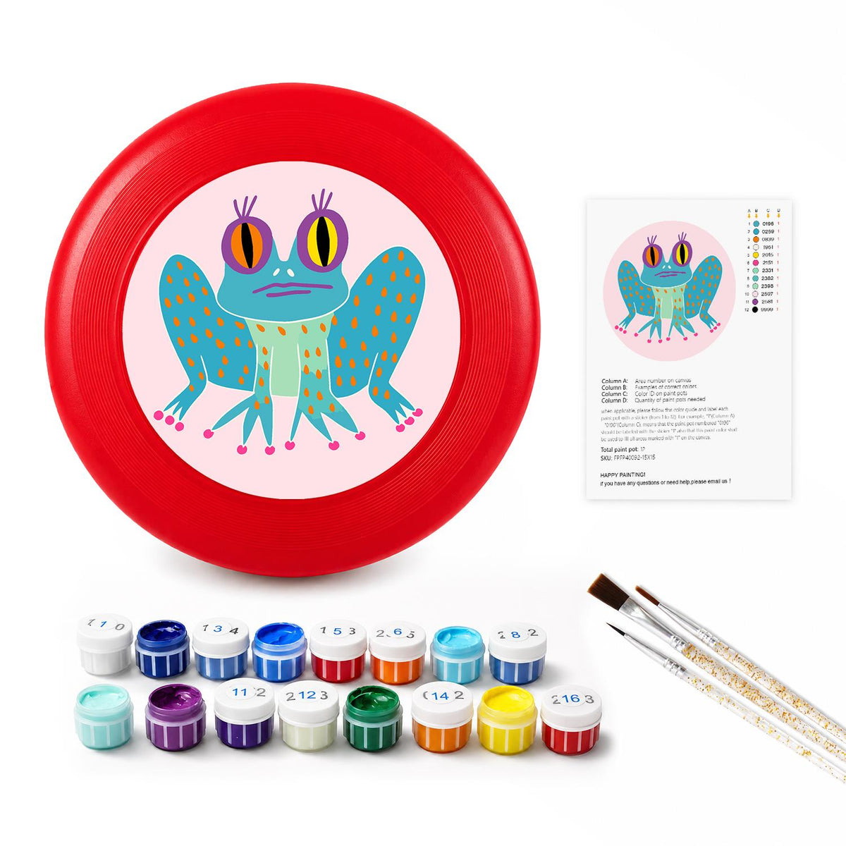 Little Frog Wings (Paint by Numbers Flying Disc)