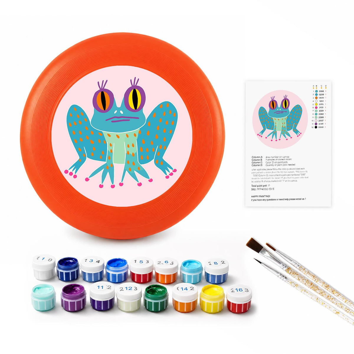 Little Frog Wings (Paint by Numbers Flying Disc)