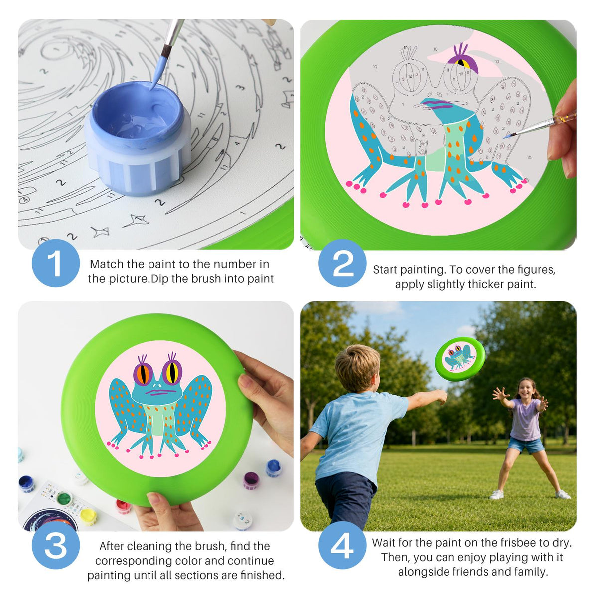 Little Frog Wings (Paint by Numbers Flying Disc)