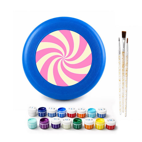 Pink Candy Spiral (Paint by Numbers Flying Disc)