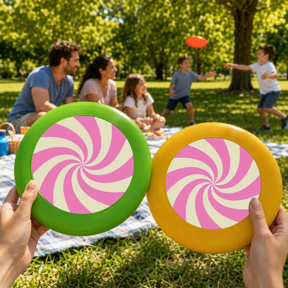 Pink Candy Spiral (Paint by Numbers Flying Disc)