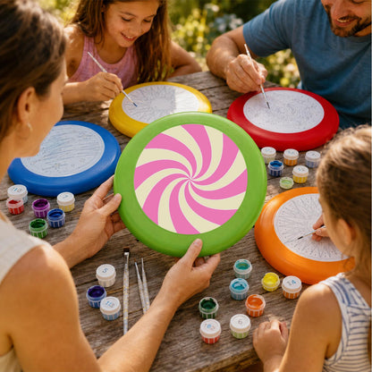 Pink Candy Spiral (Paint by Numbers Flying Disc)