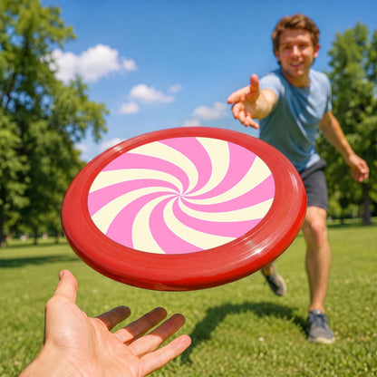 Pink Candy Spiral (Paint by Numbers Flying Disc)