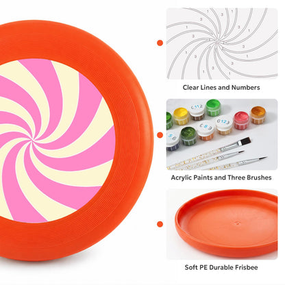 Pink Candy Spiral (Paint by Numbers Flying Disc)