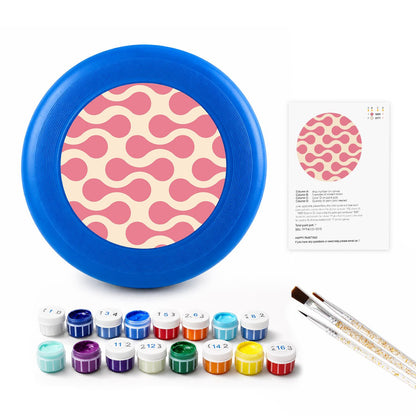 Pink Retro Loops (Paint by Numbers Flying Disc)
