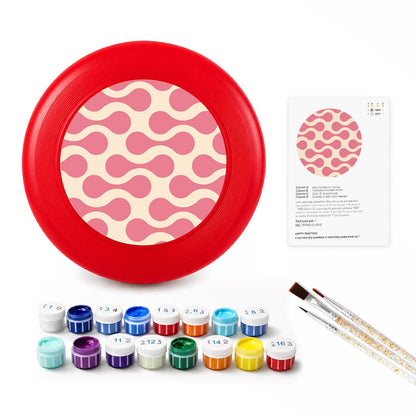 Pink Retro Loops (Paint by Numbers Flying Disc)