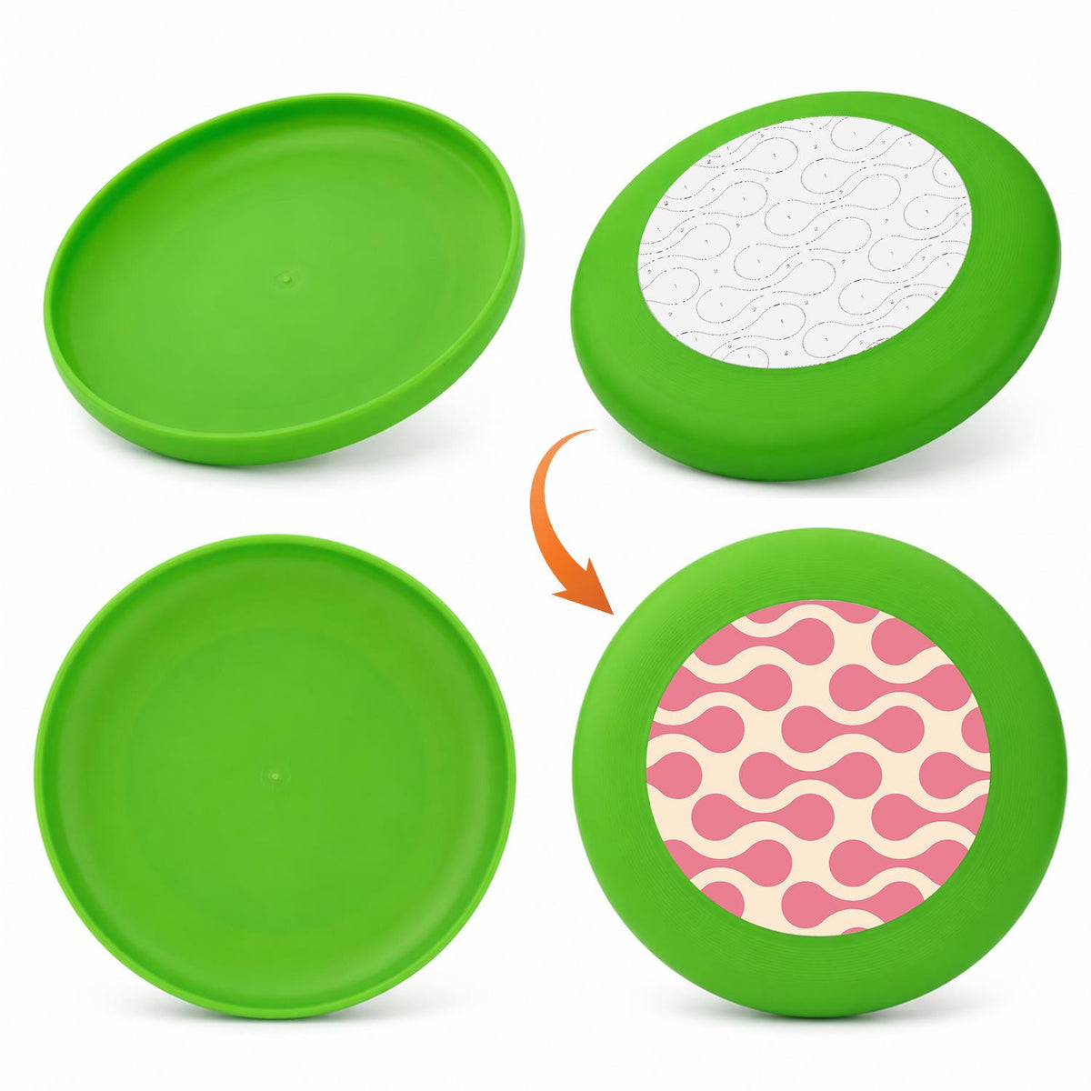 Pink Retro Loops (Paint by Numbers Flying Disc)