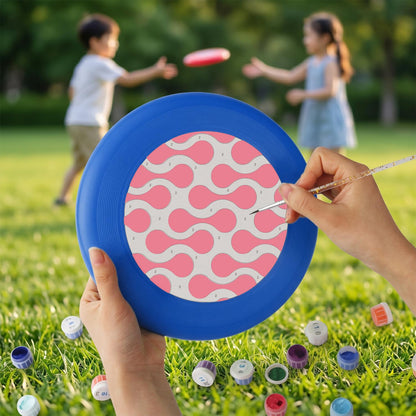 Pink Retro Loops (Paint by Numbers Flying Disc)