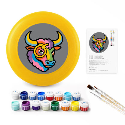 Colourful Bull (Paint by Numbers Flying Disc)
