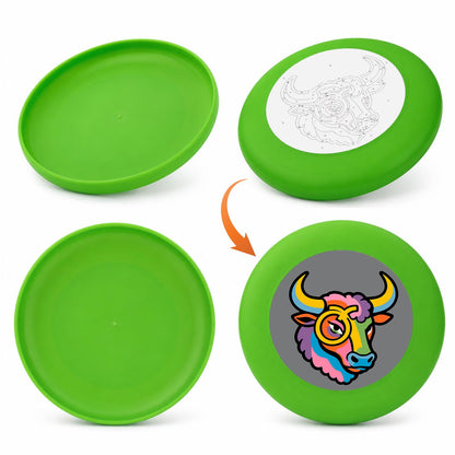 Colourful Bull (Paint by Numbers Flying Disc)