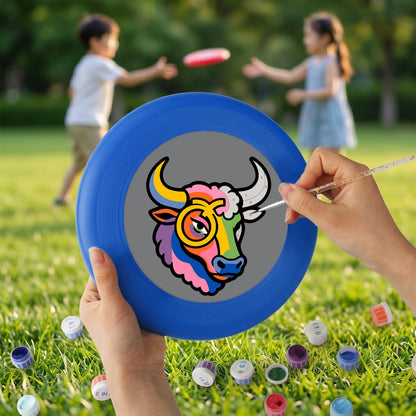 Colourful Bull (Paint by Numbers Flying Disc)