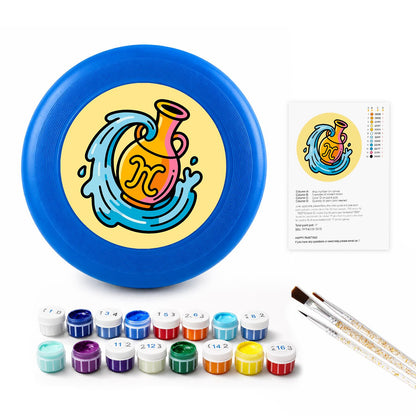 Golden Wave Swirl (Paint by Numbers Flying Disc)