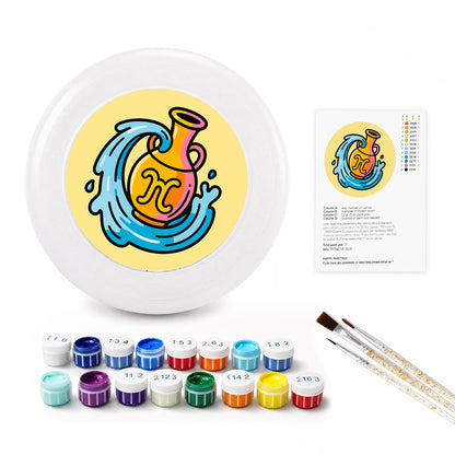 Golden Wave Swirl (Paint by Numbers Flying Disc)
