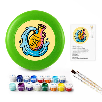 Golden Wave Swirl (Paint by Numbers Flying Disc)