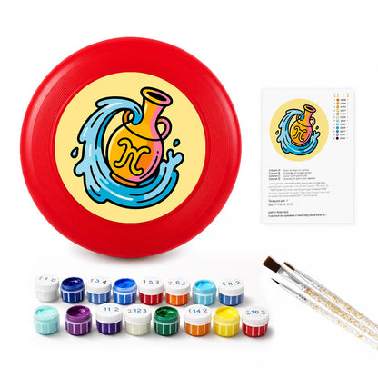 Golden Wave Swirl (Paint by Numbers Flying Disc)