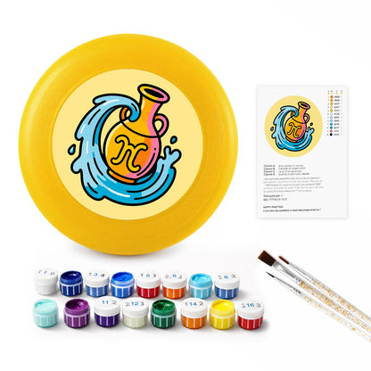 Golden Wave Swirl (Paint by Numbers Flying Disc)