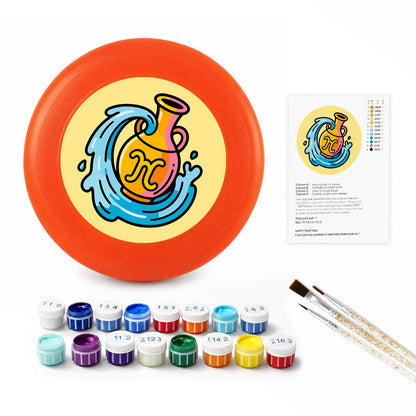 Golden Wave Swirl (Paint by Numbers Flying Disc)
