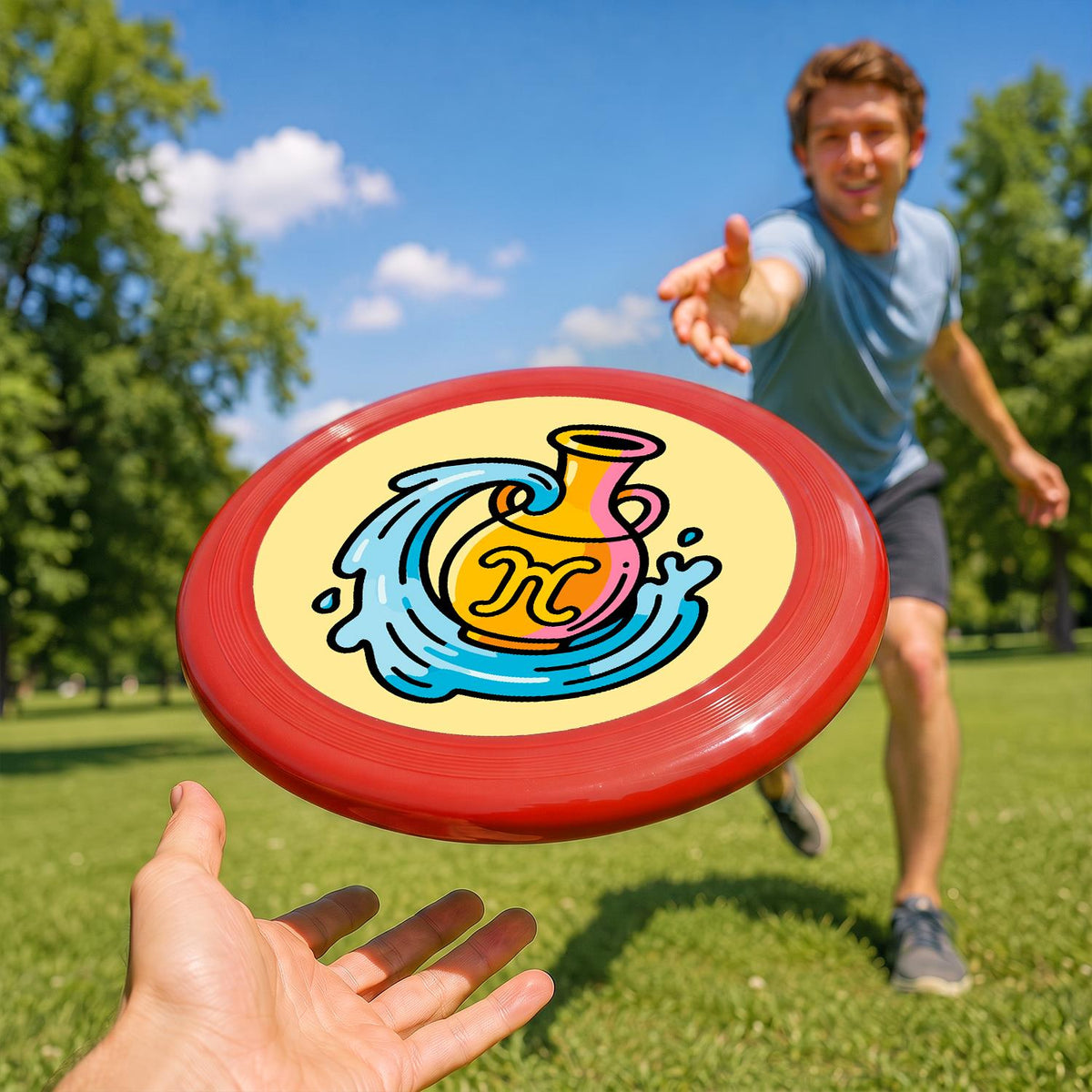 Golden Wave Swirl (Paint by Numbers Flying Disc)