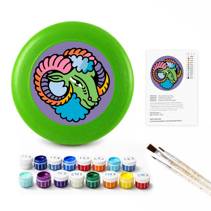 Pastel Curled Ram (Paint by Numbers Flying Disc)
