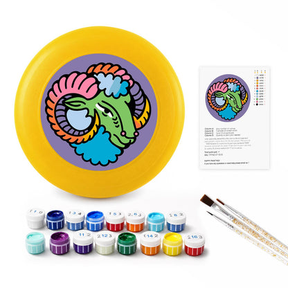 Pastel Curled Ram (Paint by Numbers Flying Disc)