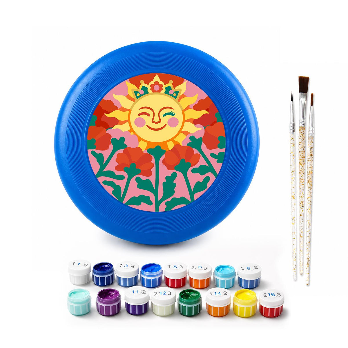 Sunflower Smile (Paint by Numbers Flying Disc)