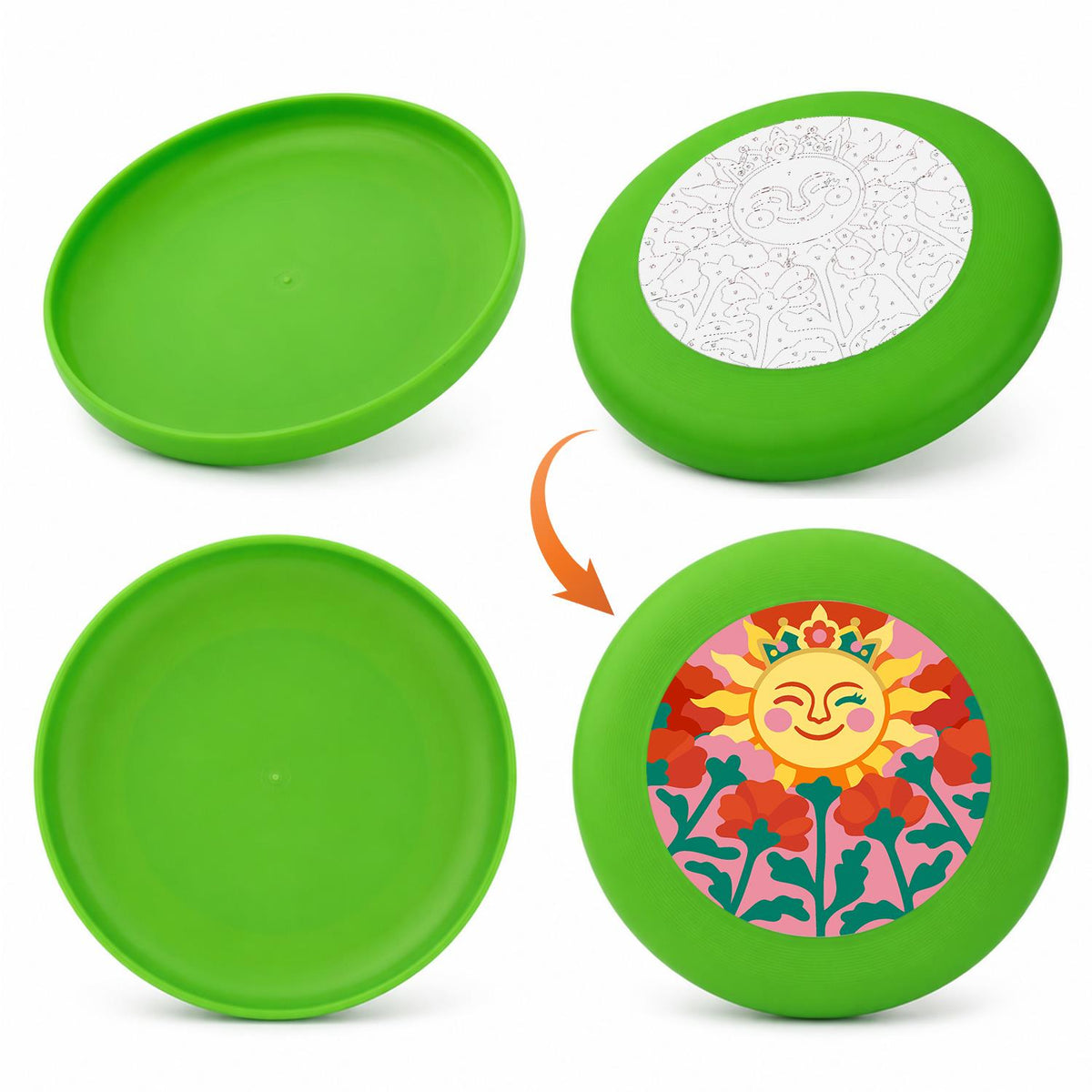 Sunflower Smile (Paint by Numbers Flying Disc)