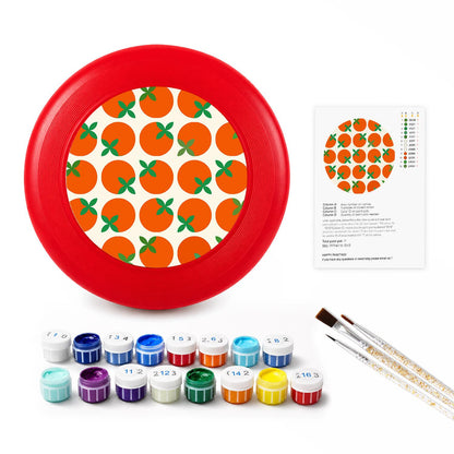 Orange Grove Pattern (Paint by Numbers Flying Disc)