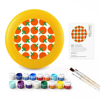 Orange Grove Pattern (Paint by Numbers Flying Disc)