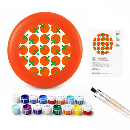 Orange Grove Pattern (Paint by Numbers Flying Disc)
