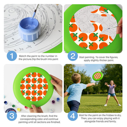 Orange Grove Pattern (Paint by Numbers Flying Disc)