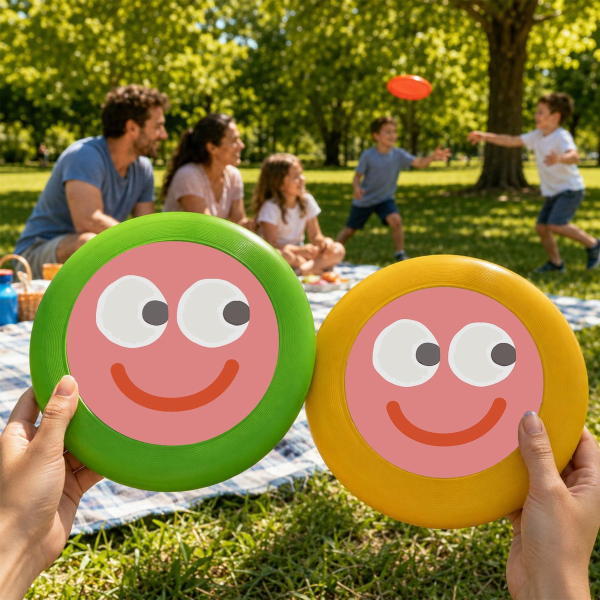 Pink Happy Face (Paint by Numbers Flying Disc)