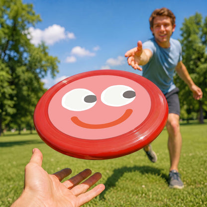 Pink Happy Face (Paint by Numbers Flying Disc)