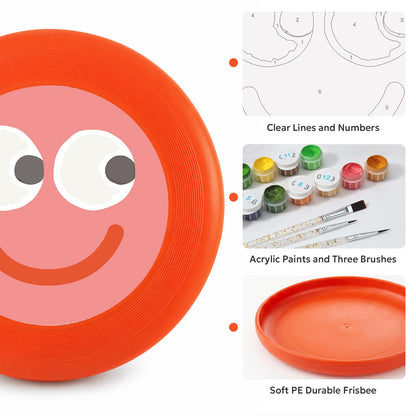Pink Happy Face (Paint by Numbers Flying Disc)