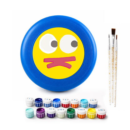 Yellow Silly Face (Paint by Numbers Flying Disc)