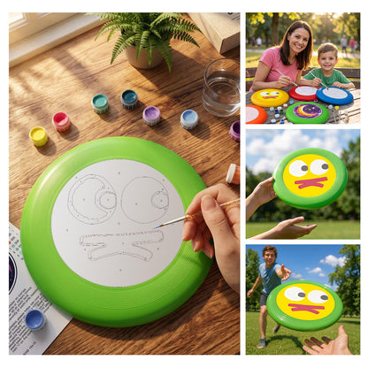 Yellow Silly Face (Paint by Numbers Flying Disc)