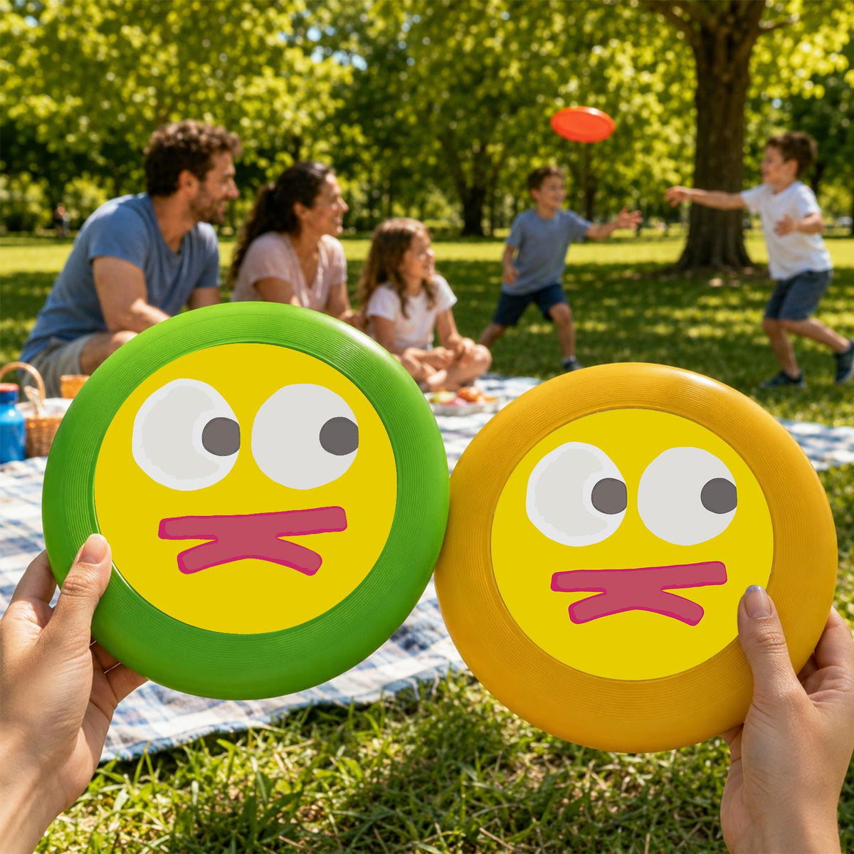 Yellow Silly Face (Paint by Numbers Flying Disc)